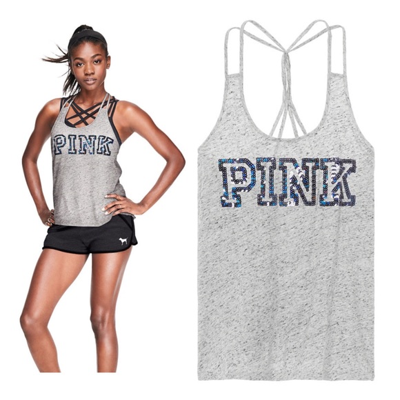 🆕VSPINK Strappy Racerback Tank - Picture 1 of 5
